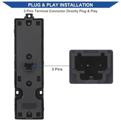 Master Power Window Switch Button Front Driver Side – Compatible with 2013-2020