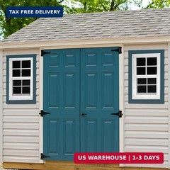 2 Pack 14”x21” White Shed Window, Sliding Windows with Tempered Glass