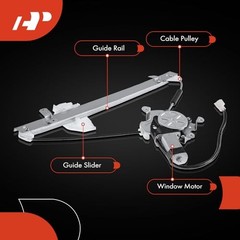 Electric Power Window Regulator with Motor Compatible with Front Driver Side