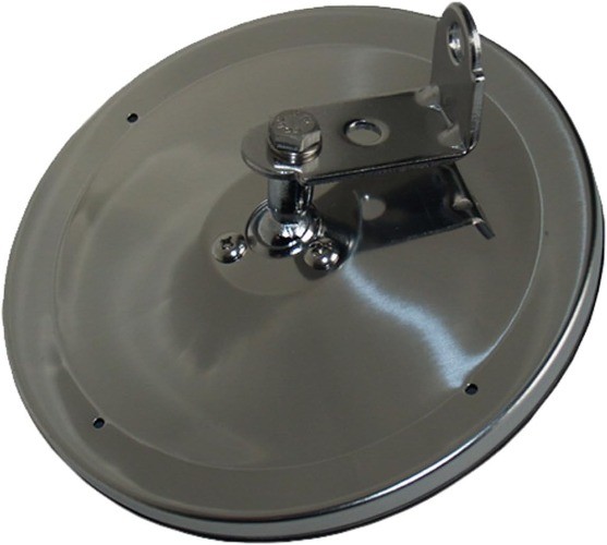 6″ Center Mount Convex Mirror, Stainless Steel, 1 Pack