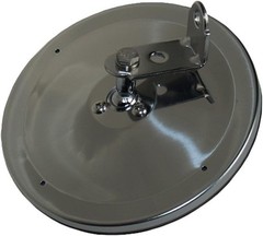 6″ Center Mount Convex Mirror, Stainless Steel, 1 Pack