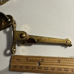 Vintage Window Ventilation Sash Lock 9 New Old Stk 3Open Johnson’s Pat1919 Brass