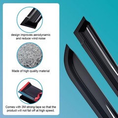 Tape-on Window Visor Compatible with Mitsubishi Outlander 2022 2023 2024 2025…