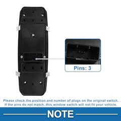 Power Window Switch No.670097037 Front Left Driver Side Window Control Switch