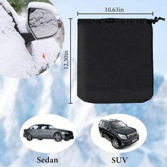 2Pcs Side Mirror Covers, Waterproof Car Side Mirror Protection for Snow, Ice, Bi