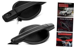 Exterior Door Handle Set – Front Driver Left Passenger Right Texture Black