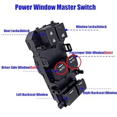 Power Window Master Switch Compatible with Honda Accord EX EX-L 2.4L 2 AUTO