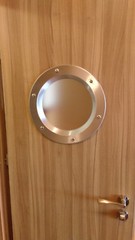 PORTHOLE FOR DOORS STAINLESS STEEL phi 350 mm.New.