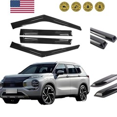 Window Visor Compatible with 2022-2023 Mitsubishi Outlander Wind Deflector Ra…
