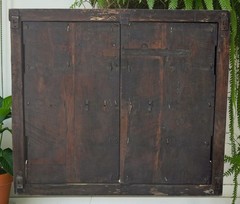 Antique Wooden Large Size Wall Décor Window Panel Frame Original Old Fine Craft