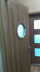 PORTHOLE FOR DOORS STAINLESS STEEL phi 350 mm.New.