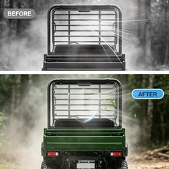Rear Windshield for Mule 4000 4010, 1/5″ Thick One-piece Rear Window Clear
