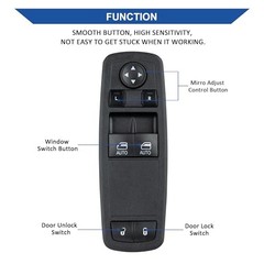 Front Driver Side Power Window Switch Control Button Compatible with 2013