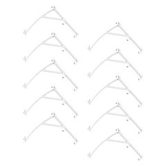 10Pcs Transparent Reusable Plastic Vertical Blind Mounting Brackets for Home Use