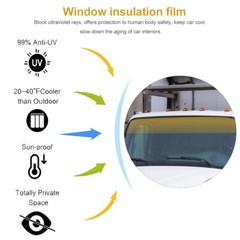 Car Windshield Sun Shade Roll Auto Window Tint Vehicle Glass Film