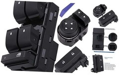 Power Window Control Switch Button & Front Driver Side Door Lock Switch &