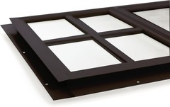 W1427BRJ-BX2 14″ W x 27″ H J-Lap Sliding Shed Window, Brown, Tempered Glass