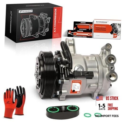 Air Conditioner AC Compressor with Clutch Compatible with Dodge Dakota 4.7L