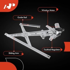 Power Window Regulator with 2-Pin Motor Side Compatible with Front Passenger