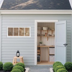 Shed Windows 2 Pack, Fixed Transom Windows 10″ x 23″ with Tempered Glass, Gar…