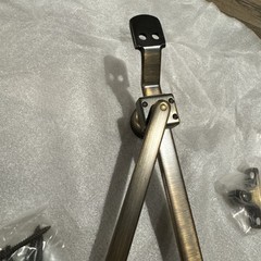 Jeld-Wen Custom Casement Push-Out Stay Bar 17” – Brushed Antique Brass