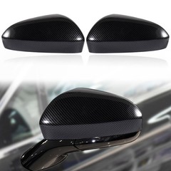 Car Carbon Fiber Rearview Mirror Cover Cap Housing Protective Cover Fit for F…