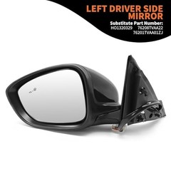 Left Driver Side Mirror Assembly Compatible with 2018-2022 Accord LX Sport