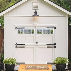 2 Pack Shed Windows, 10″x35″ Transom Window Fixed Design with 10″ x35″ White