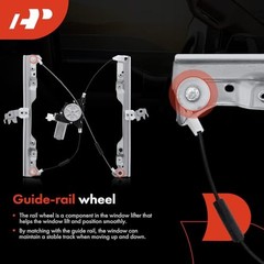 Electric Power Window Regulator with Motor Compatible Front Driver Side (LH)