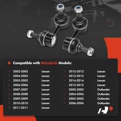 2 x Front Sway Bar Links Stabilizer Bar Links, Compatible with Mitsubishi