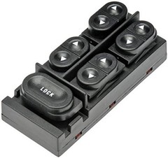 901-304 Front Driver Side Power Window Switch 5 Button Compatible with Select