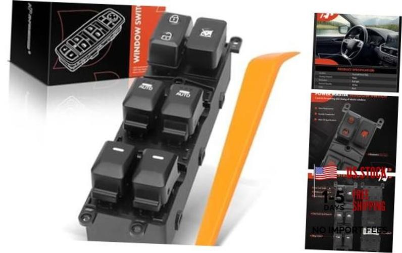 Front Left Driver Side Power Window Switch, with Auto Up & Down | Compatible