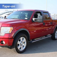 Window Visors Rain Guards for 2009-2014 Ford F150 SuperCrew Cab, Out-Channel …