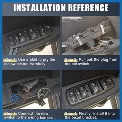 Front Left Driver Side Power Window Switch No.68234092AC with Tool Window