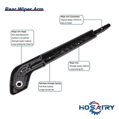 Rear Wiper Arm Blade Set for Volvo XC70 2003-2007, for Volvo V70 2003-2007 Re…