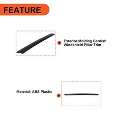 Windshield A-Pillar Trim Panel Compatible with 2010-2013 Kia Soul LH