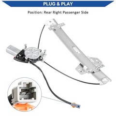 748-559 Power Window Regulator with Motor Compatible Rear Right Passenger Side