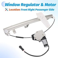 Front Passenger Side Power Window Regulator with Motor Compatible with Jeep