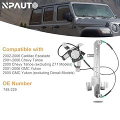 Motor Rear Passenger Side Power Window Regulator with Motor