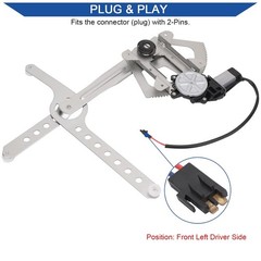 741-655 Front Driver Side Power Window Lift Regulator with Motor Compatible