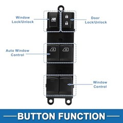Power Window Switch No.25401ZL10A Front Left Driver Side Window Control Switch