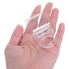 6Pcs Clear Plastic Curtain Clips with Firm Grip for Roller Blinds Home Use