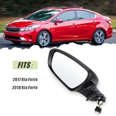 Left Driver Side Mirror Compatible with 2017 2018 Kia Forte with Manual L-5Pins