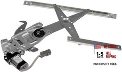 741-756 Front Driver Side Power Window Regulator And Motor Assembly