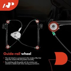Electric Power Window Regulator Without Motor Compatible with Front Passenger