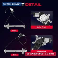 Front Driver Side Power Window Regulator with Motor (2 Pins) Fit for 2003-2014 F