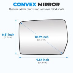 Driver Left Side Power Heated Mirror Glass Fits 2004-2014 Ford F-150
