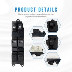 2 AUTO Left Driver Side Power Window Switch for Toyota 4Runner 1999 2000 2001