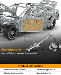 Power Window Regulator with Motor Compatible with Mitsubishi Outlander 2003-2006