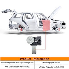 5 pins Power Window Motor Compatible with Lexus ES300, ES330 LS430 Sedan Front